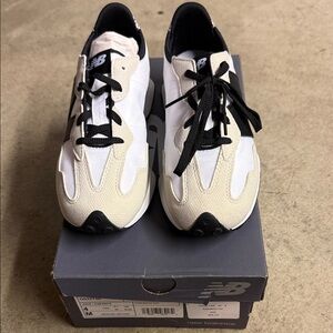 Brand new kids New Balance Cream and Black Athletic Shoes